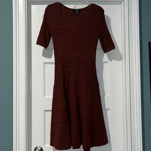 Mossimo knee-length sweater dress with elbow-length sleeves. Size XS.